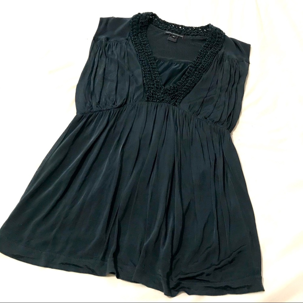 🛍 Dark Teal Tunic Top by French Connection
